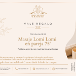 Vale regalo masaje en pareja Lomi Lomi -  75min