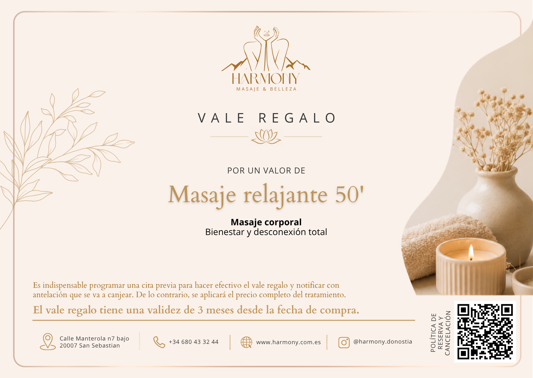Masaje relajante 50'