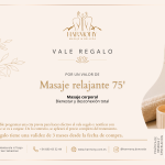 Vale regalo masaje relajante - 75 min