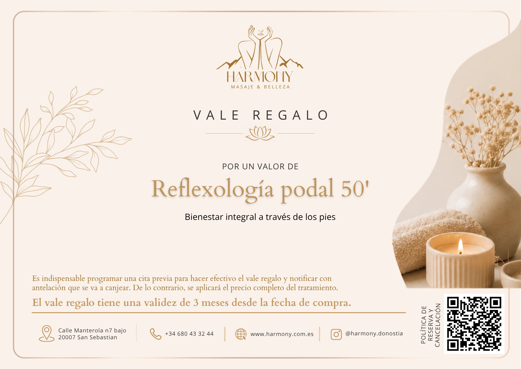 Reflexología podal 50'