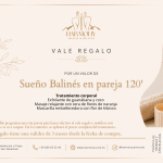 Vale regalo en pareja  Sueño balinés - 120 min